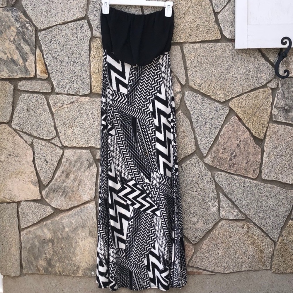 UK2LA strapless maxi dress